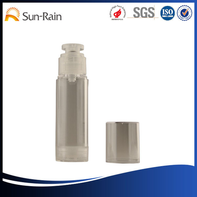 China Transparent cosmetic Airless Pump Bottle for makeup 15ml / 30ml / 50ml supplier