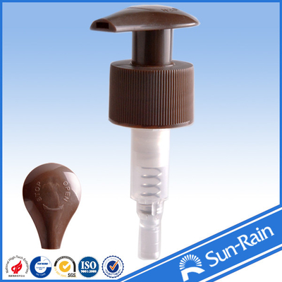 OEM Brown plastic Lotion Dispenser Pump for hand wash 24 / 410 24 / 415