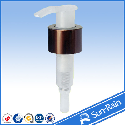 Brown , White , Red Colorful Lotion Dispenser Pump with aluminium shell