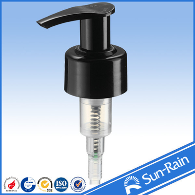 Plastic black lotion pump parts for shampoo , hand sanitizer bottle