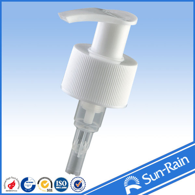 28mm cosmetic plastic lotion pump with ribbed closure