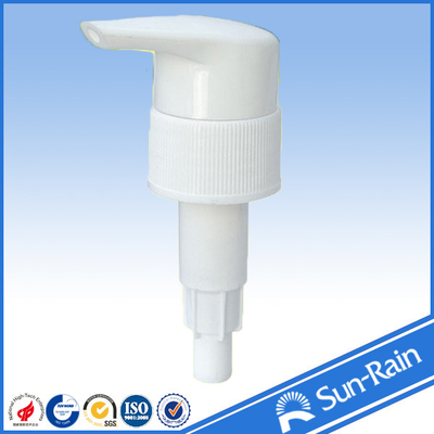 China 24mm non spill plastic lotion pump of ribbed lid supplier