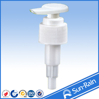 Special head non spill plastic lotion pump of ribbed lid for bottles