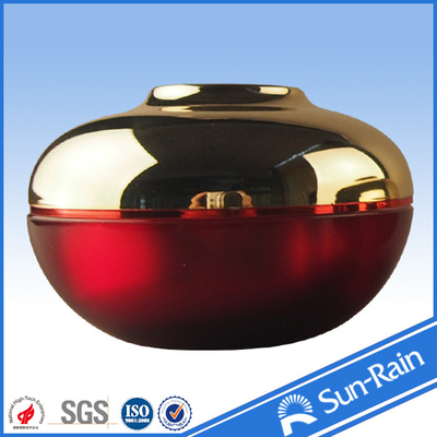 China 15g 30g 50g Top grade Luxury acrylic Plastic cream jars round Shape supplier