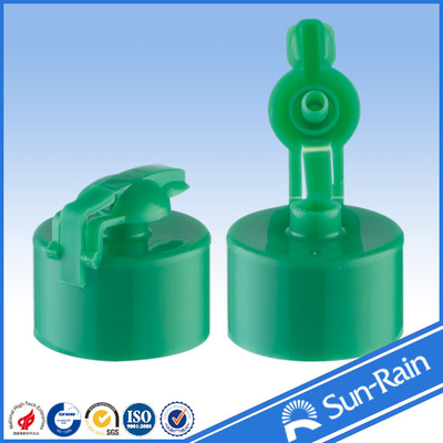 China Green 24/410 Plastic Bottle Cap for empty bottle , snap fit cap supplier