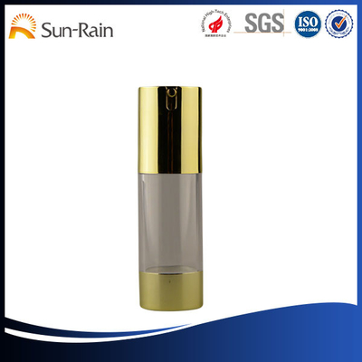 China Facial serum cosmetics airless dispenser bottles 15ml 30ml 50ml supplier
