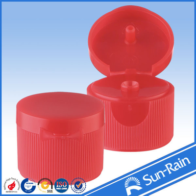 China Red Standard flip top bottle cap , cosmetic shampoo bottle caps supplier