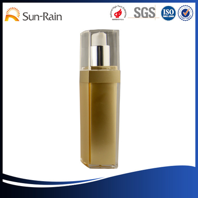 China Beautiful Square plastic cosmetic lotion Airless Pump Bottle for Men supplier