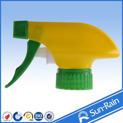 28mm Yellow Green Cosmetic trigger sprayers for bottles 28/400 28/410 28/415