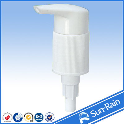 China SR - 302 Long nozzle plastic ribbed closure with screw dispenser lotion pump 24 / 415 supplier