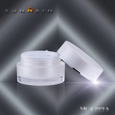 China Beauty face cream Plastic Cosmetic Jars lotion products square acrylic cream jar SR-2309A supplier