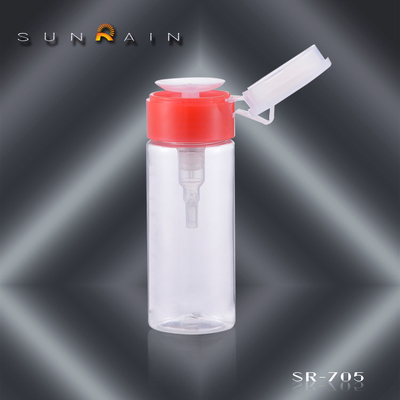 China Acetone nail polish remover pump dispenser bottle 100ml 150ml , nail polish dispenser supplier