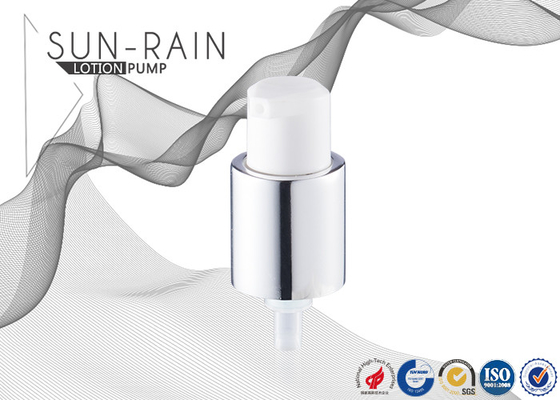 China Bottle Pump Tops / Lotion Dispenser Pump silver ergonomic shape for cosmetic bottle SR-0805 supplier