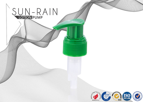 China High output plastic lotion pump long nozzle with screw down lock head , lotion bottle pumps supplier