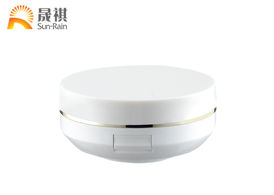 China Empty Acrylic Face Powder Compact  , BB Cushion Case 15g White Compact SF0808D supplier