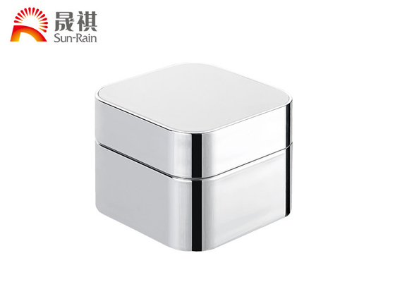 Luxury square acrylic 50g cream jar for cosmetic skin care packaging SR2307A