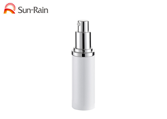 White 15ml 30ml 50ml Cream Pump Bottle Packaging For Cosmetics Alum Cap