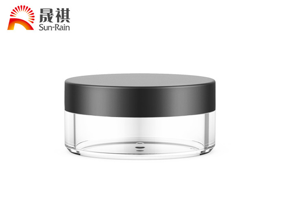 China Single Wall Clear Flat Round Unguent Jar 100g Cosmetic Container supplier