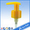 Yellow 24mm plastic lotion pump for lotion bottles