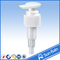 Special head non spill plastic lotion pump of ribbed lid for bottles