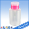 Chemical resistant plastic empty nail polish remover pump dispenser bottle