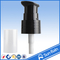 Black Plastic Cosmetic Lotion Bottle Pump / Treatment Pump with overcap supplier