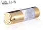 SR-2108G AS material gold airless pump bottle for personal care supplier