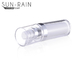Round silver acrylic PMMA body lotion bottle with sprayer pump SR-2277