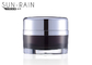 Black PMMA Plastic Cosmetic Jars for cosmetic skin care use 30ML 50ML SR-2386