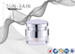 Double wall Plastic Cosmetic Jars for cream  PMMA outer cap PE disc jars SR-23A5