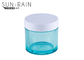 Customized Color Round Plastic Cosmetic Jars PETG volume PE disc SR-2387