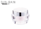 Pink mini cream jar clear plastic cosmetic jars bottle for eye care 15ml 30ml SR-2398A