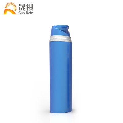 Cosmetic PP Airless Bottle 50ml 100ml 150ml 200ml Round White Container