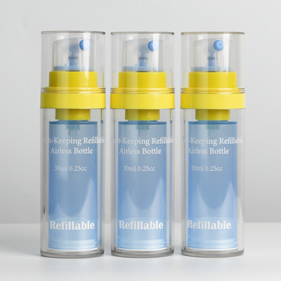 Manufacturers Double-Wall PET Bottle Refillable Fresh-Keeping 30ml Airless Pump Bottle