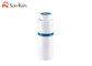 Round Rotating Airless Pump Bottle Vacuum Plastic White Color For Lotion