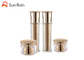 Acrylic Gold Cream Plastic Cosmetic Jars Double Wall Round Shape SR2358