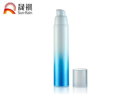 Plastic Pump Dispenser Bottle Foundation Pump Bottle Round Shape Blue SR2107B