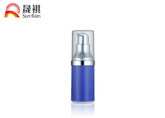 SR-2111A Customized PP Blue Lotion Pump Bottle , Airless Cream Jar 15ml 25ml 30ml