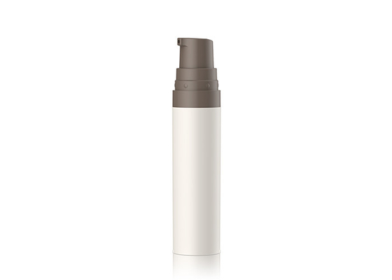 Small narrow airless bottle pp cosmetic sample snap on design