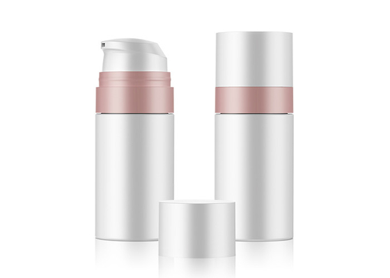 Custom white Double Wall 30g Cosmetic Airless Makeup Pump Bottle