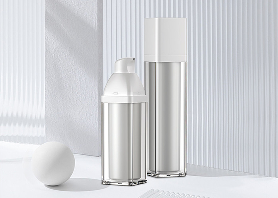 Acrylic Airless Pump Bottle 15ml 30ml 50ml Pp Inner Bottle For Cosmetic SR2159